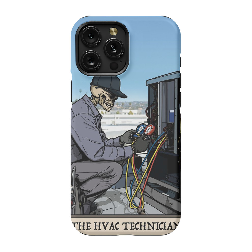HVAC Technician Phone Case - Premium Glossy Tough Case / iPhone 15 Pro Max