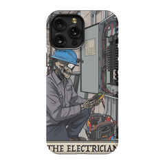 Electrician Phone Case - Premium Glossy Tough Case / iPhone 15 Pro Max