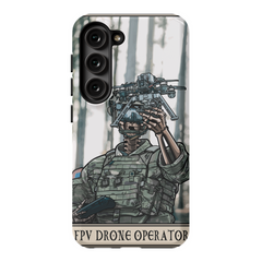 First Person View (FPV) Drone Operator Phone Case - Premium Glossy Tough Case / Samsung Galaxy S23