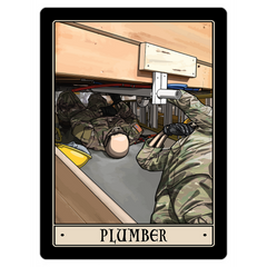 12K Plumber Magnet - 3x4 inch