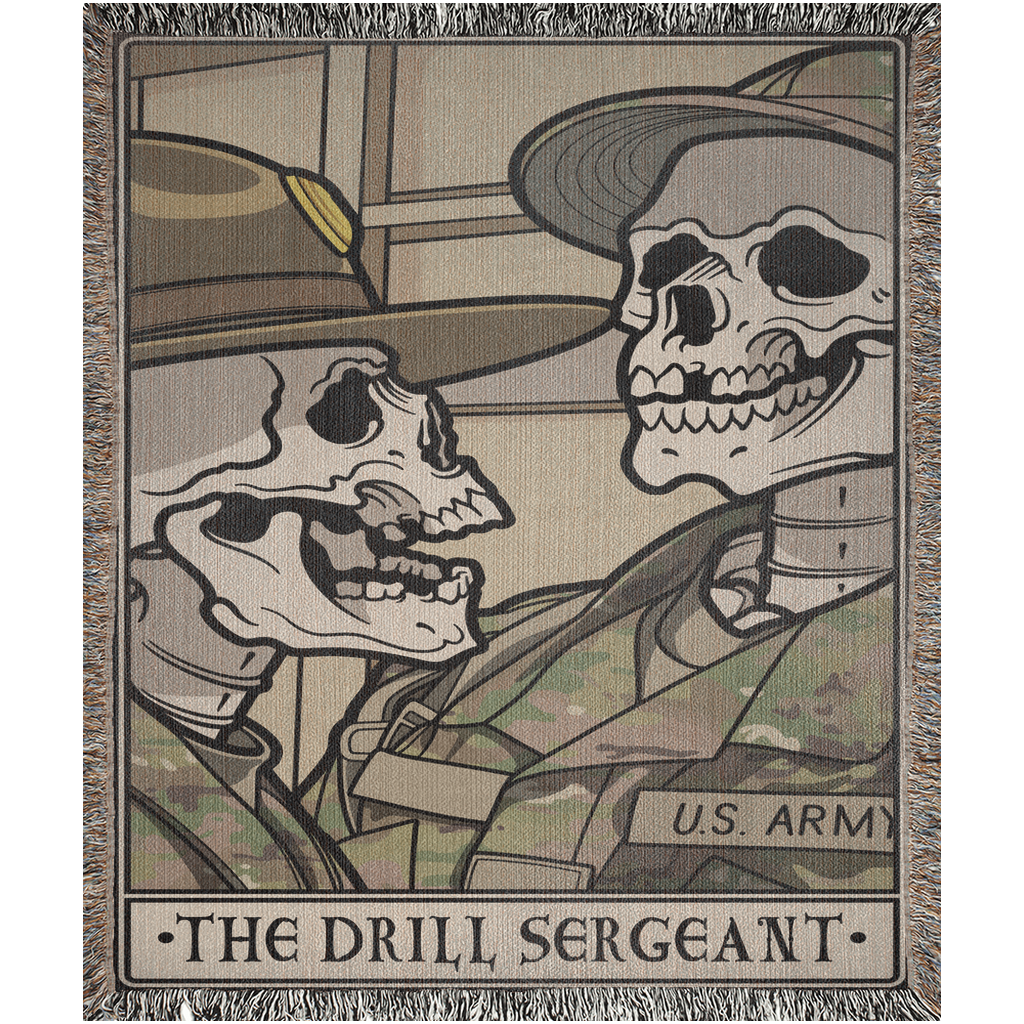 Drill Sergeant Woven Blanket