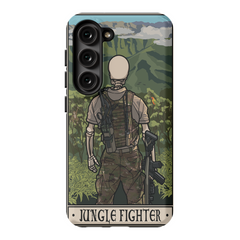 Jungle Fighter Phone Case - Premium Glossy Tough Case / Samsung Galaxy S23