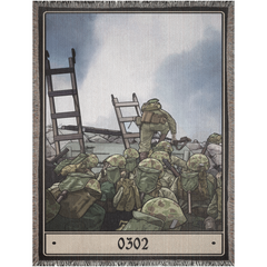 0302 Marine Infantry Officers Woven Blanket - 60x80 inch / Graphics