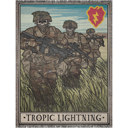 Tropic Lightning Woven Blanket