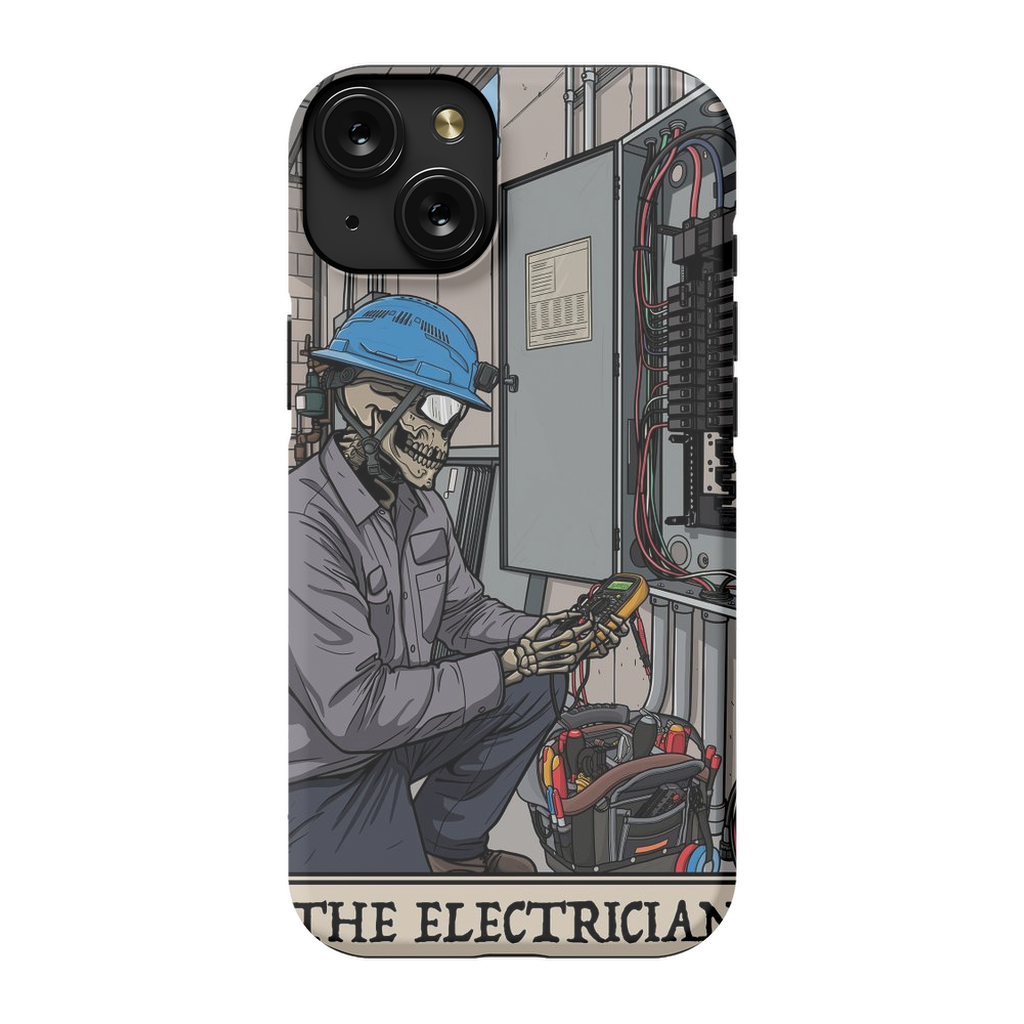 Electrician Phone Case - Premium Glossy Tough Case / iPhone 15 Plus