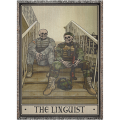 Linguist Woven Blanket - 52x37 inch / Graphics