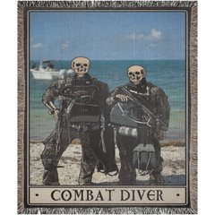 Combat Diver Woven Blanket - 50x60 inch / Graphics