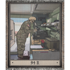 94R Avionics and Radar Repairer Woven Blanket - 50x60 inch / Graphics