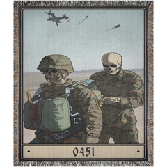 0451 Airborne and Air Delivery Specialist Woven Blanket