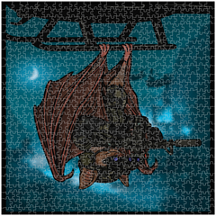 Bat Puzzle - 20x20 inch | 676 Pieces