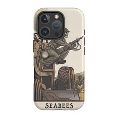 Seabees Redux Phone Case - Premium Glossy Tough Case / iPhone 16 Pro