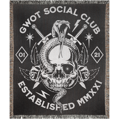 GWOT Social Club Woven Blanket