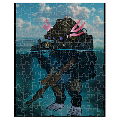 Axolotl Puzzle - 8x10 inch | 110 Pieces