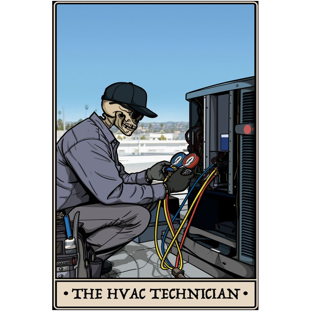 HVAC Technician Acrylic Print - 1/4 inch / 24x36 inch