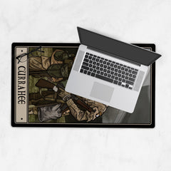 Currahee Desk Mat - 14x24 inch