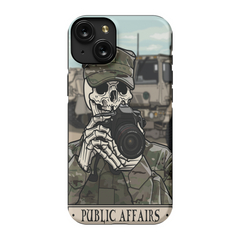 Public Affairs Officer (PAO) Phone Case - Premium Glossy Tough Case / iPhone 15 Plus