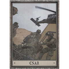 Combat Search and Rescue (CSAR) Woven Blanket - 52x37 inch / Graphics