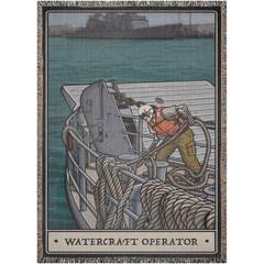 Watercraft Operator Woven Blanket