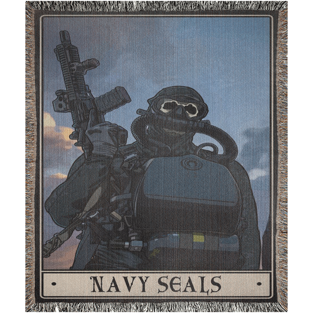 Navy Seals Woven Blanket