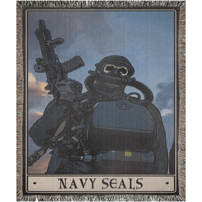 Navy Seals Woven Blanket