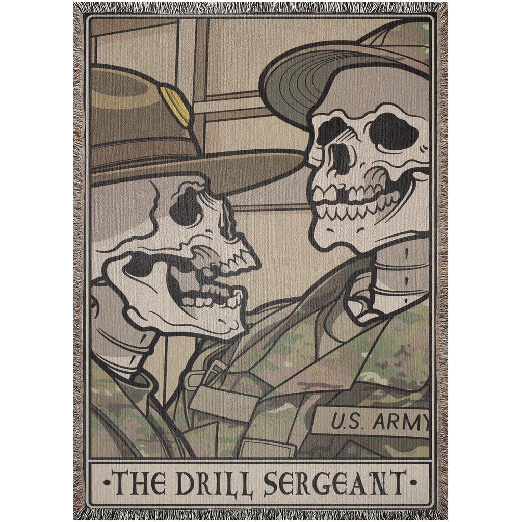 Drill Sergeant Woven Blanket