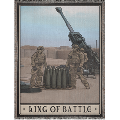 King of Battle Redux Woven Blanket - 60x80 inch / Graphics