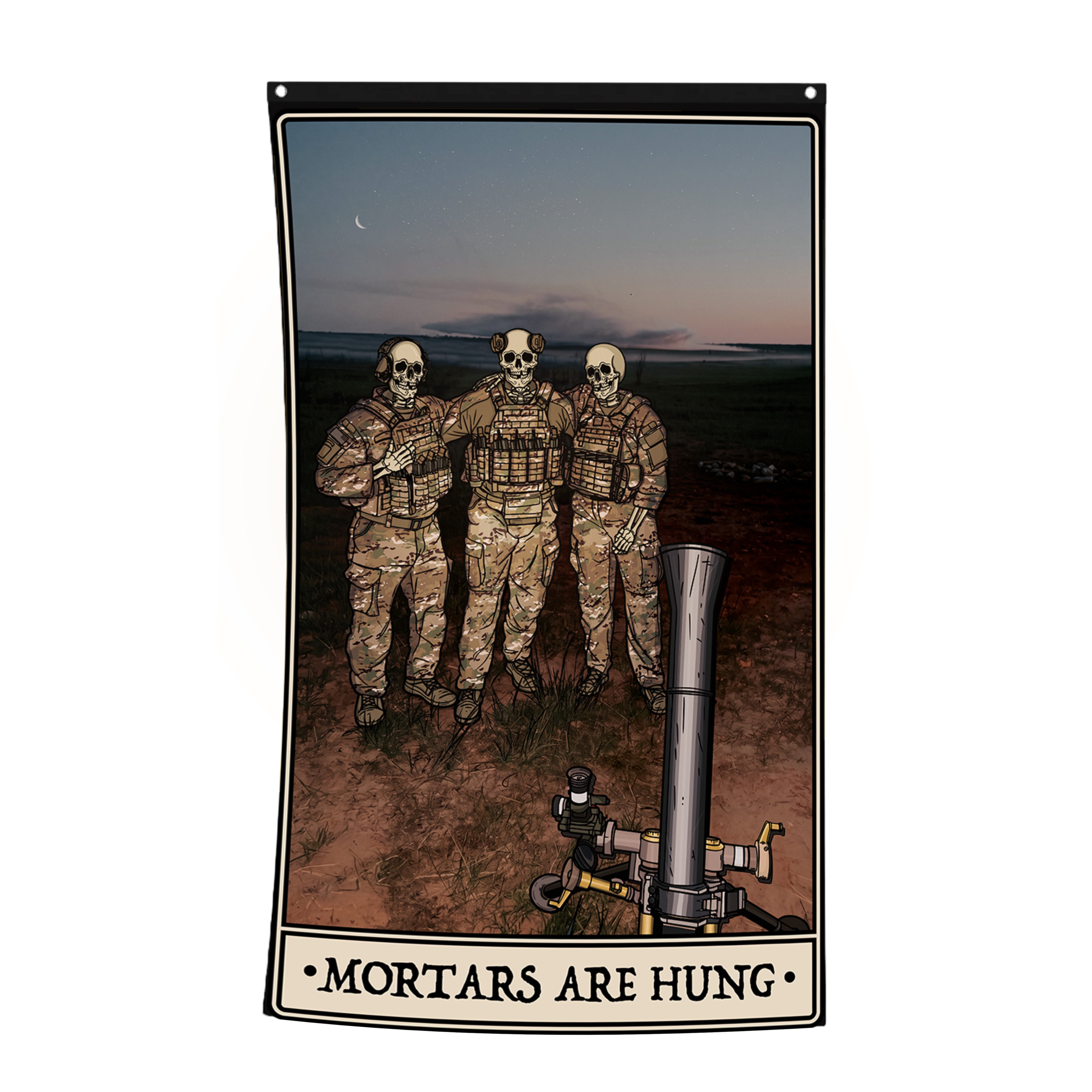 Mortars Are Hung Flag