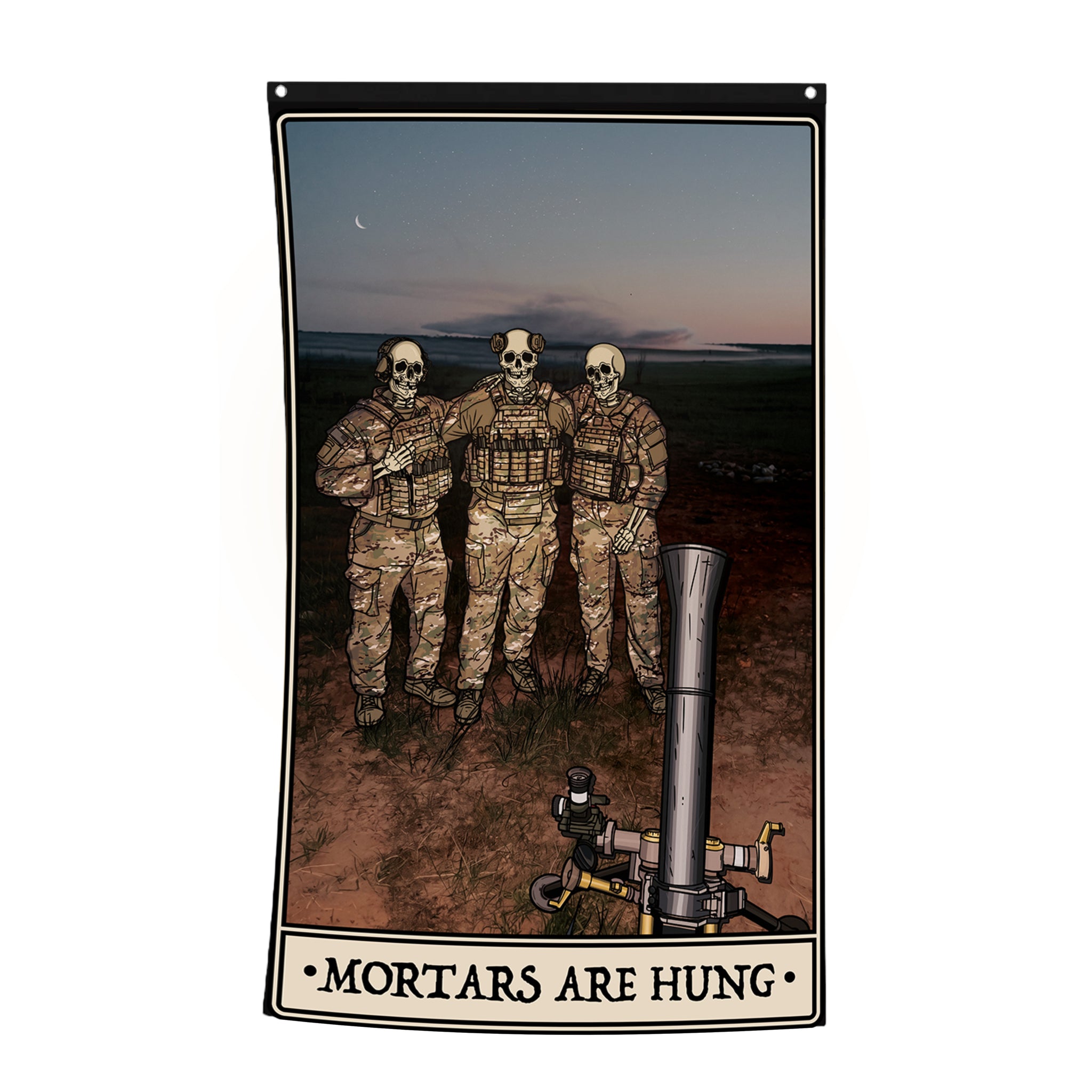 Mortars Are Hung Flag