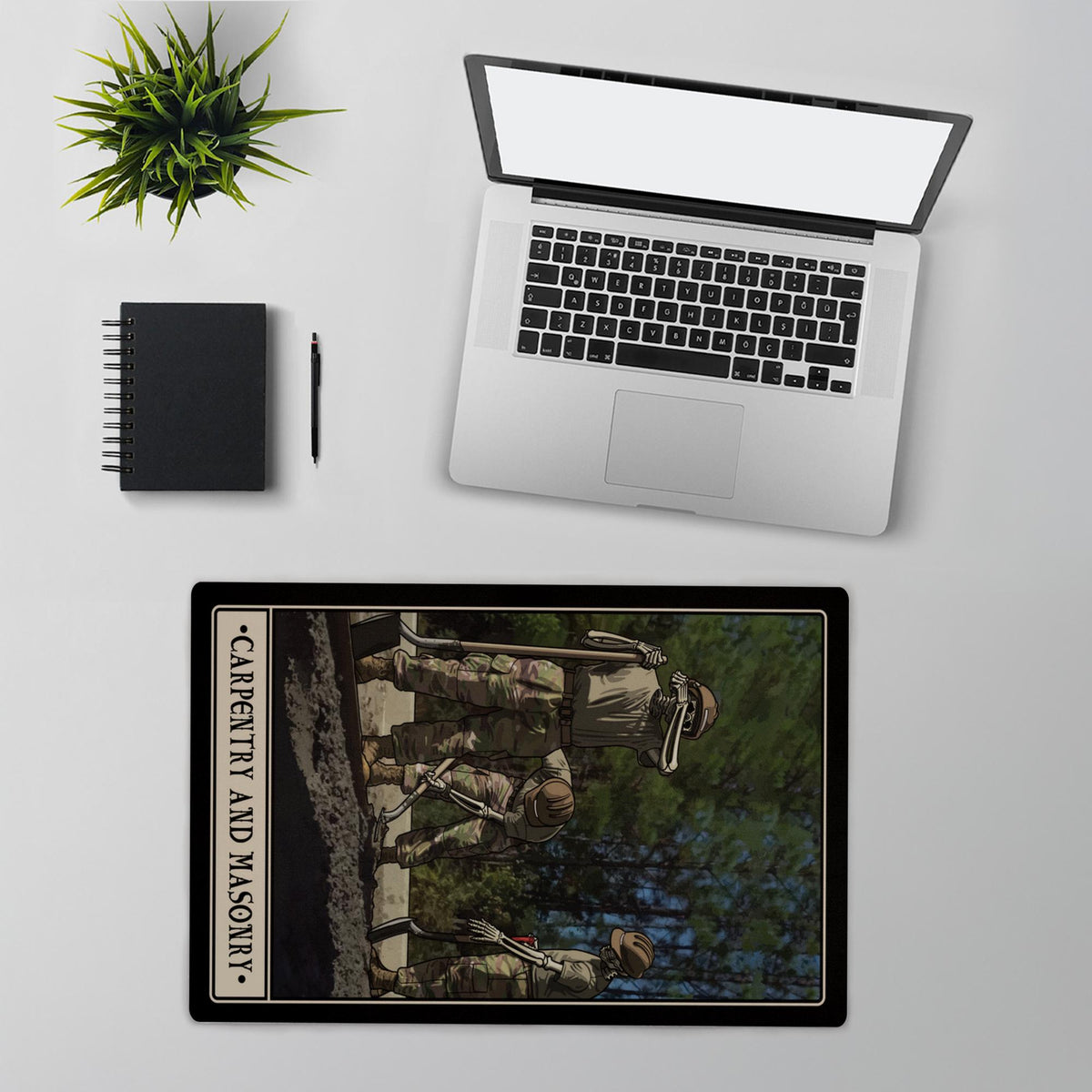 Carpentry and Masonry Desk Mat