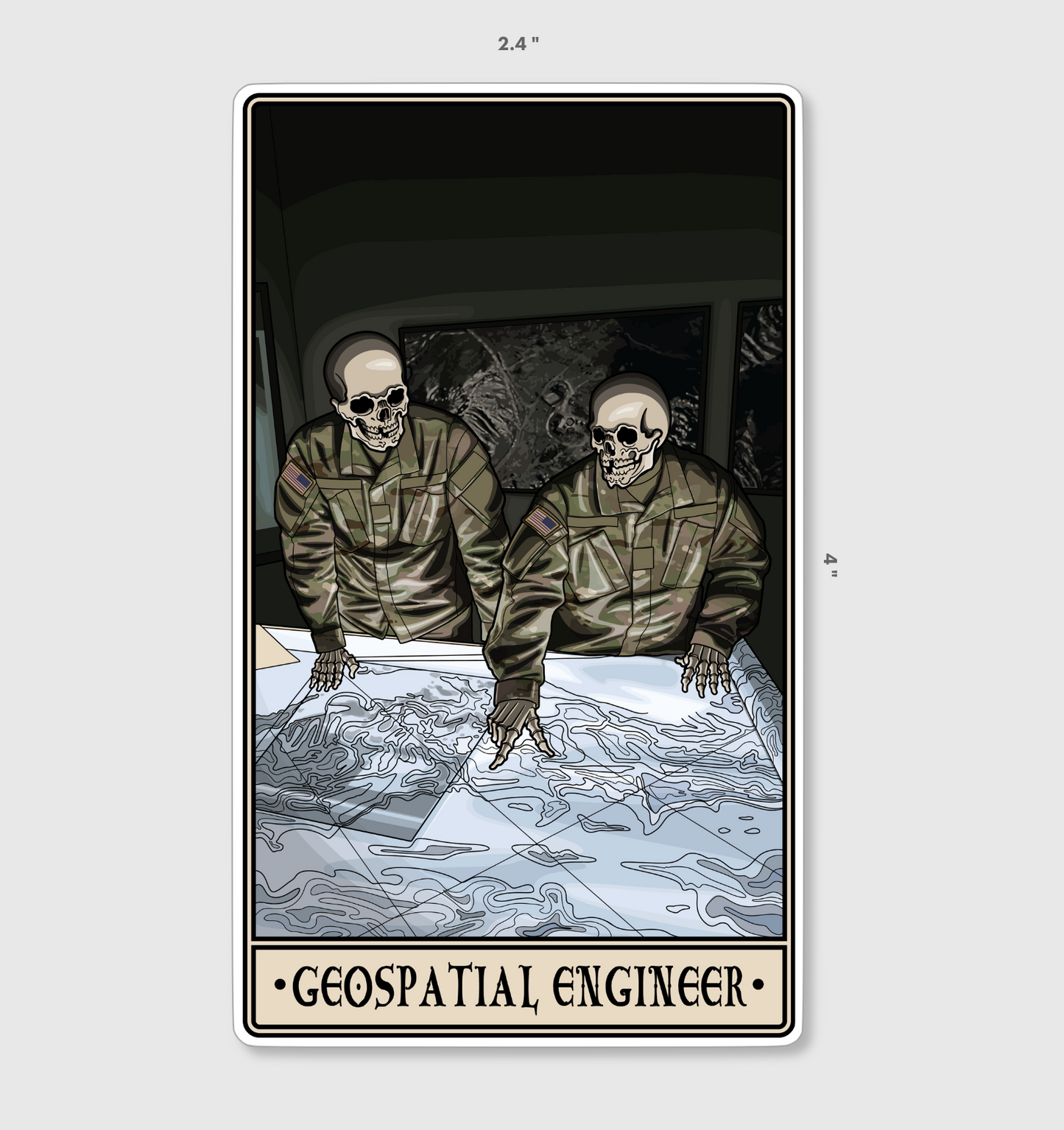 Geospatial Engineer Sticker