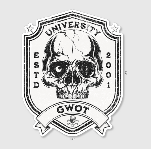 GWOT University Sticker