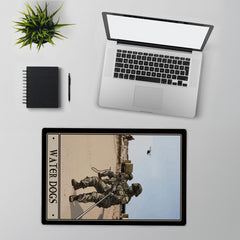 Water Dogs Desk Mat