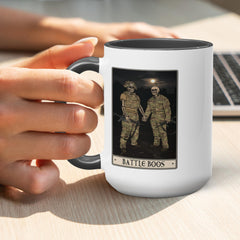 Battle Boos Mug - 15 oz / White with Black Accents