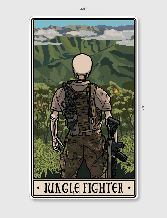 Jungle Fighter Sticker