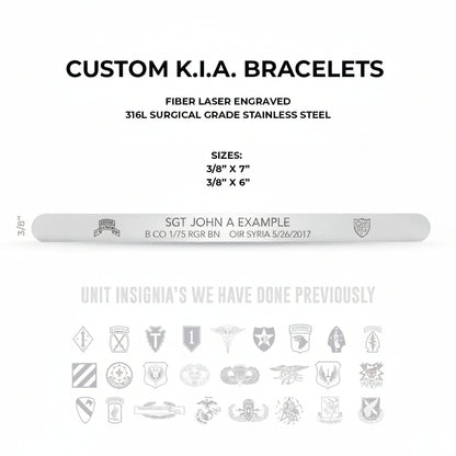 KIA - Stainless Steel Bracelet - 9.5mm x 7" - Bracelet