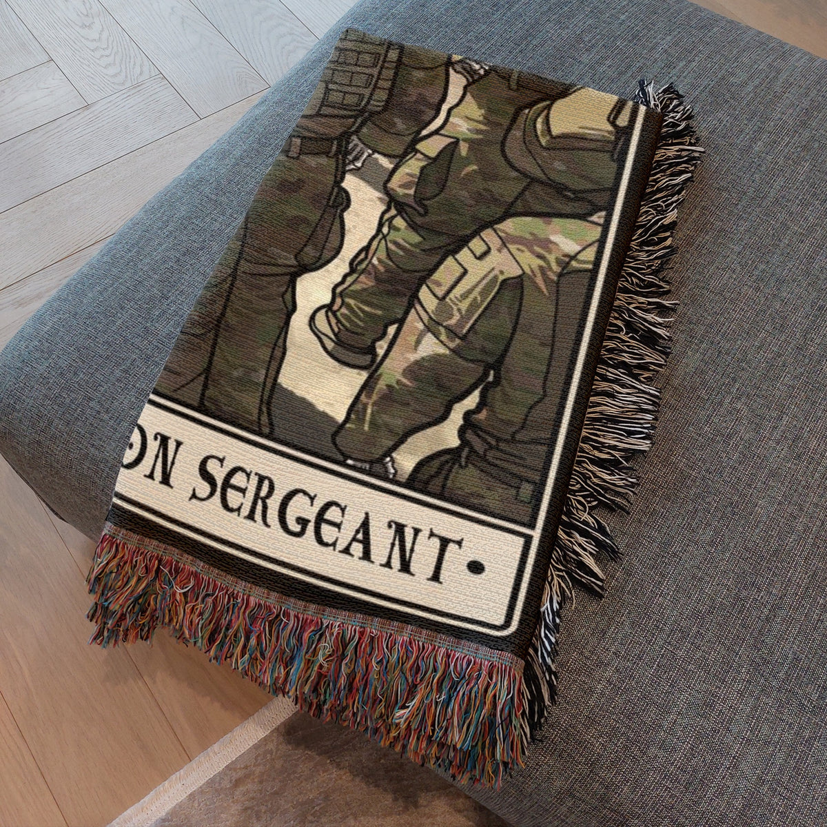 Platoon Sergeant Woven Blanket