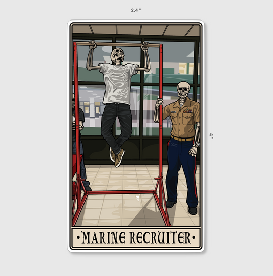 Marine Recruiter Sticker