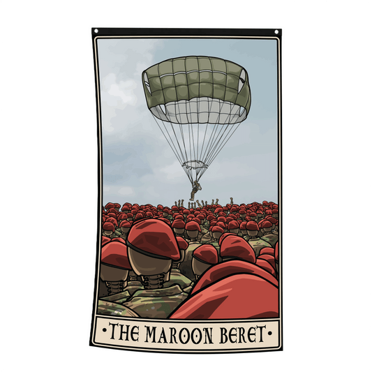 Maroon Beret Flag