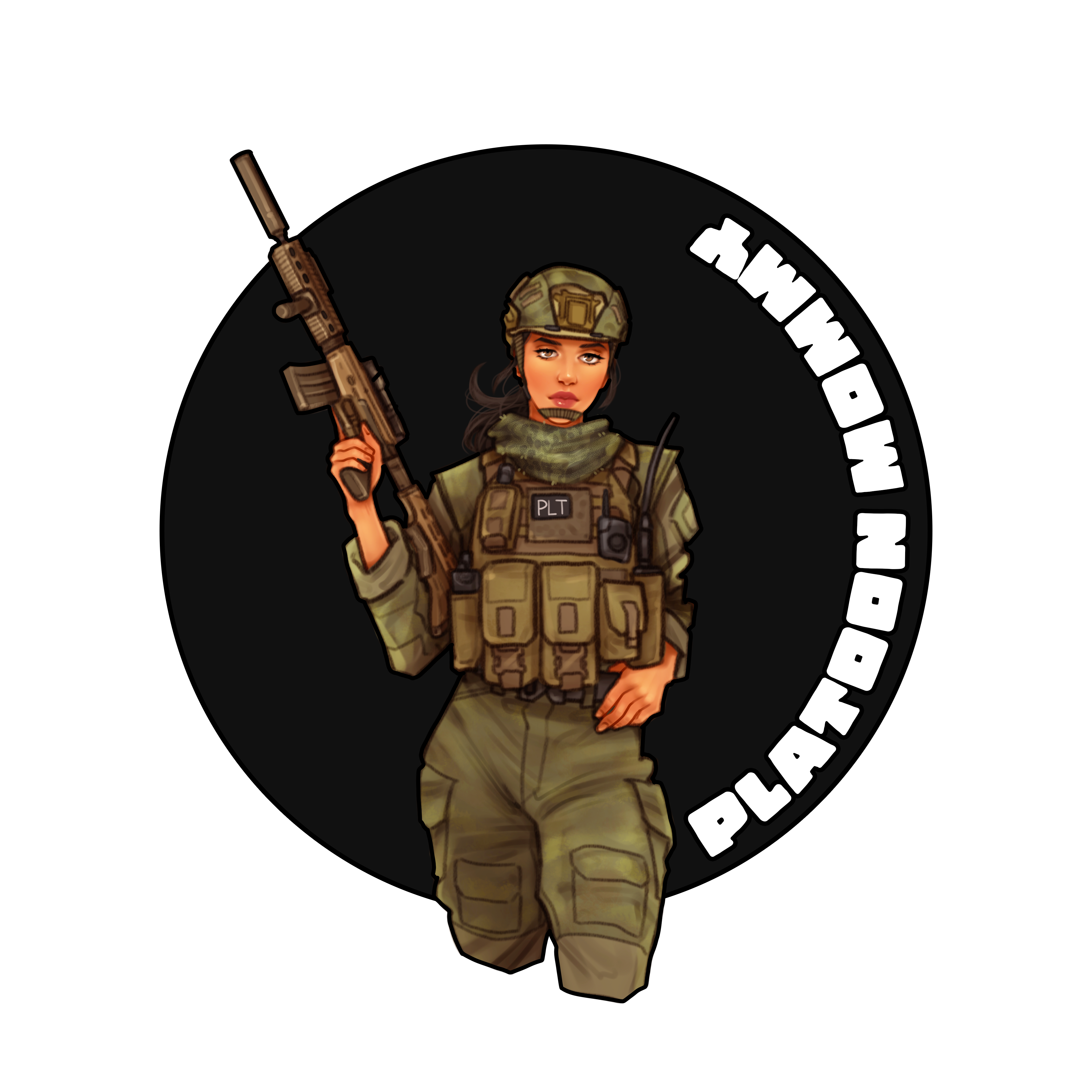 Platoon Mommy Sticker
