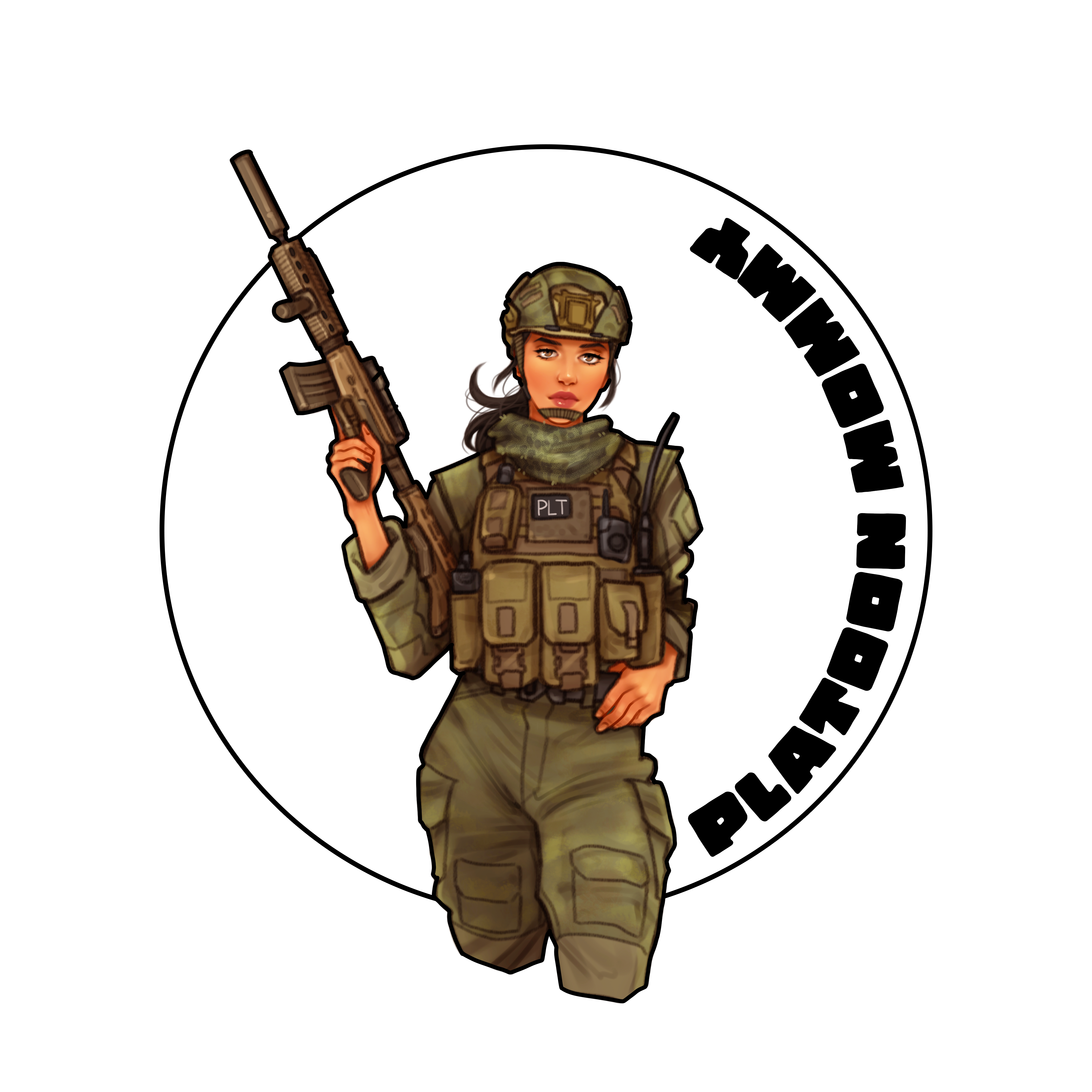 Platoon Mommy Sticker