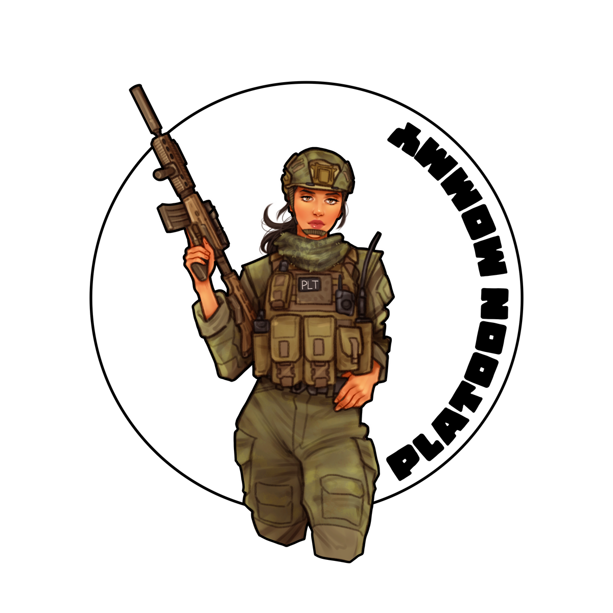 Platoon Mommy Sticker