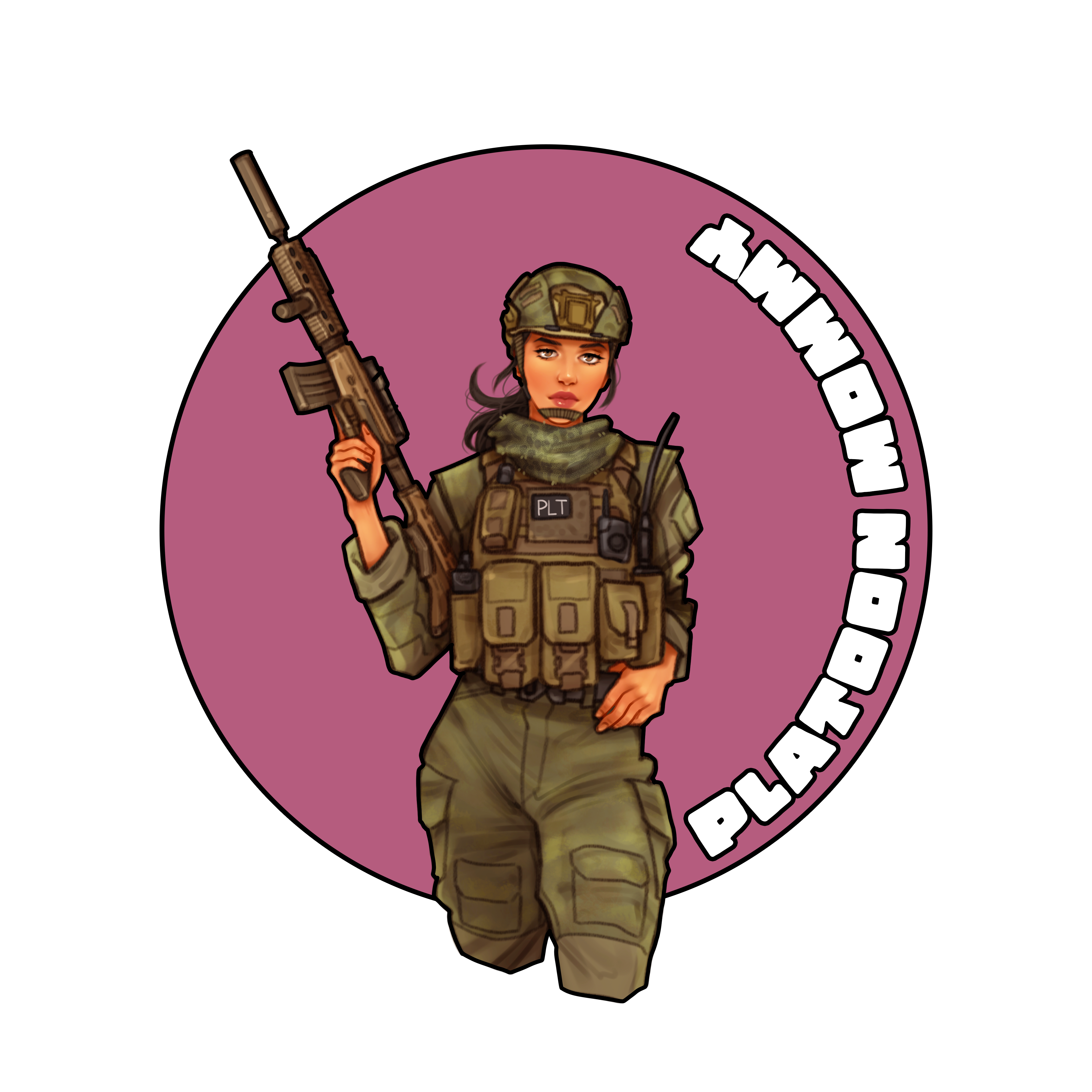 Platoon Mommy Sticker