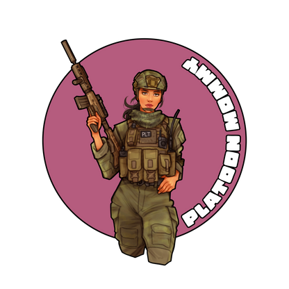 Platoon Mommy Sticker