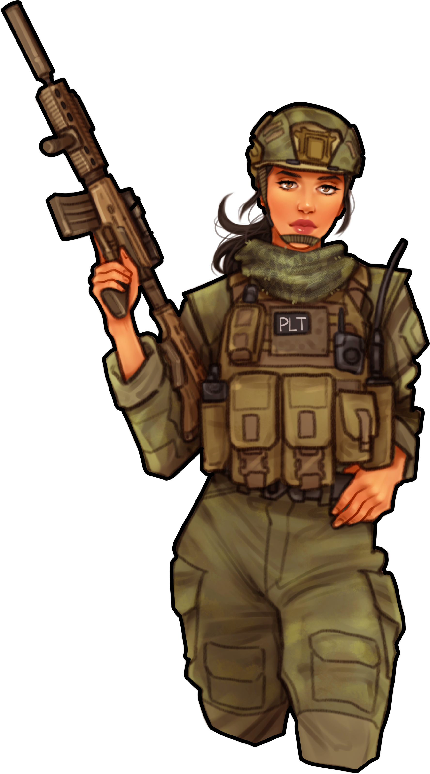 Platoon Mommy Sticker