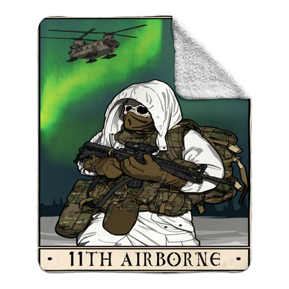 11th Airborne Fleece Blanket