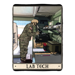 Lab Tech Fleece Blanket - 60x80 inch / White