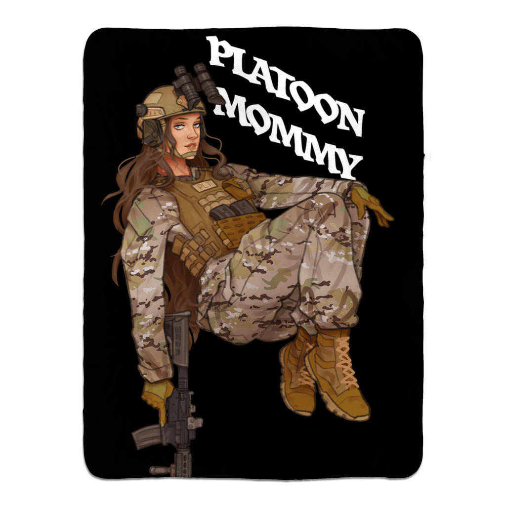 Army Mommy Fleece Blanket