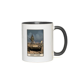Desert Storm Mug - 11 oz / White with Black Accents