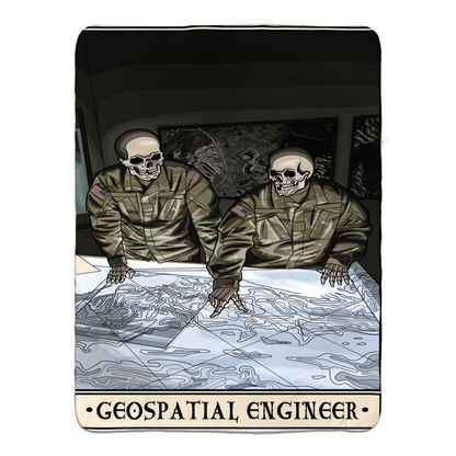 Geospatial Engineer Fleece Blanket