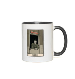 Supply Mug - 11 oz / White with Black Accents